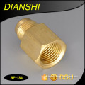 brass pneumatic quick release mechanical coupling transition pipe joint connection brass nipple fitting